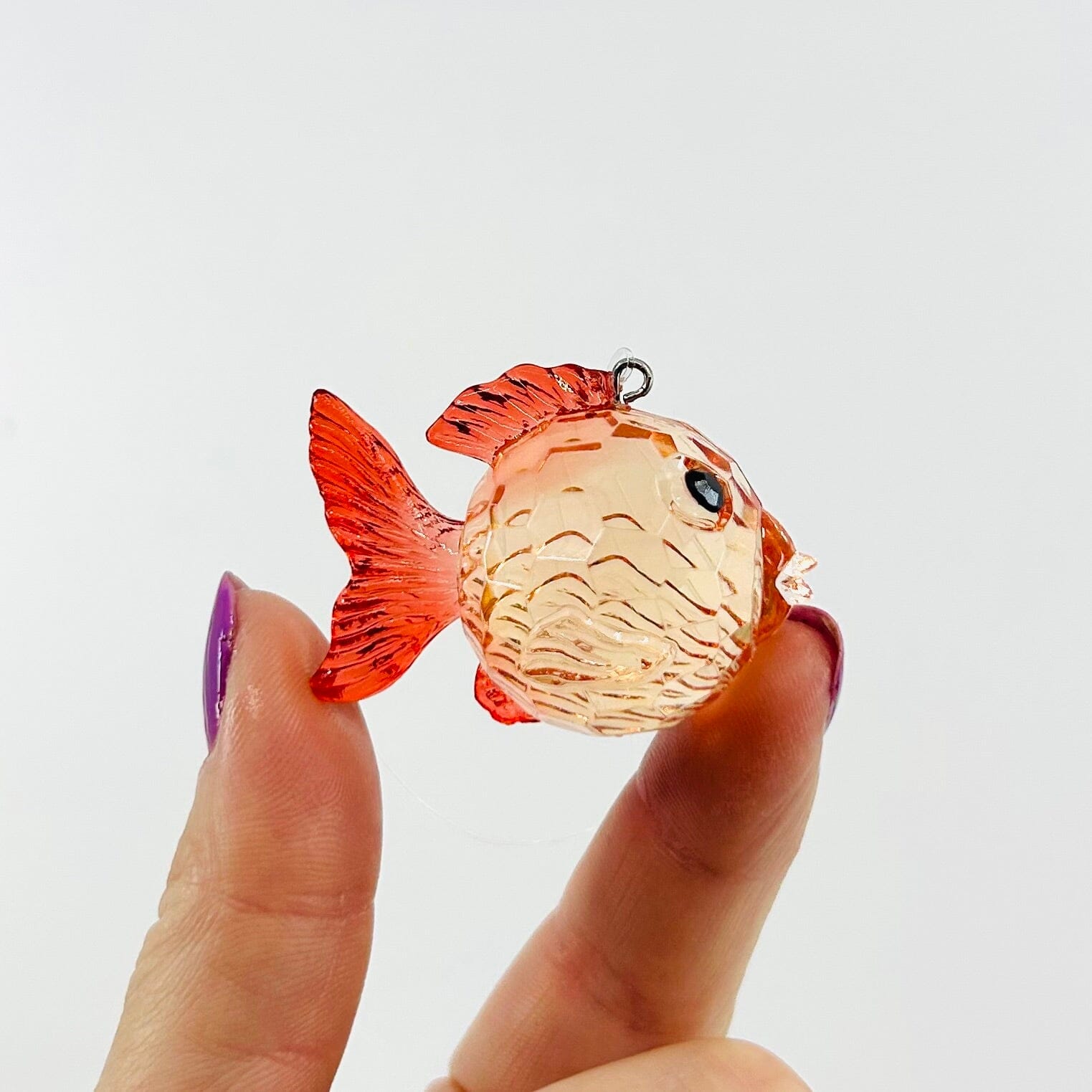 Crystal Acrylic Fish Ornament, Orange Ornament GANZ 