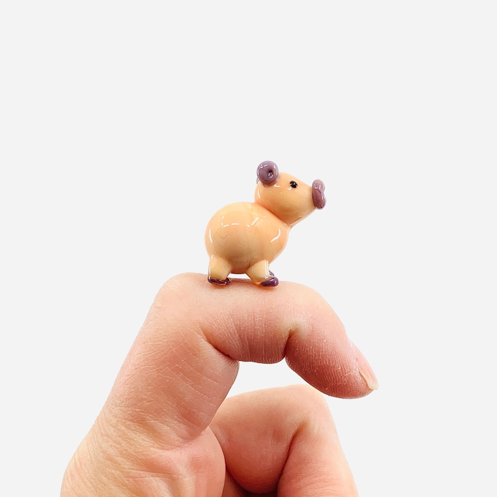 Glass Baby Capybara Miniature Alex 