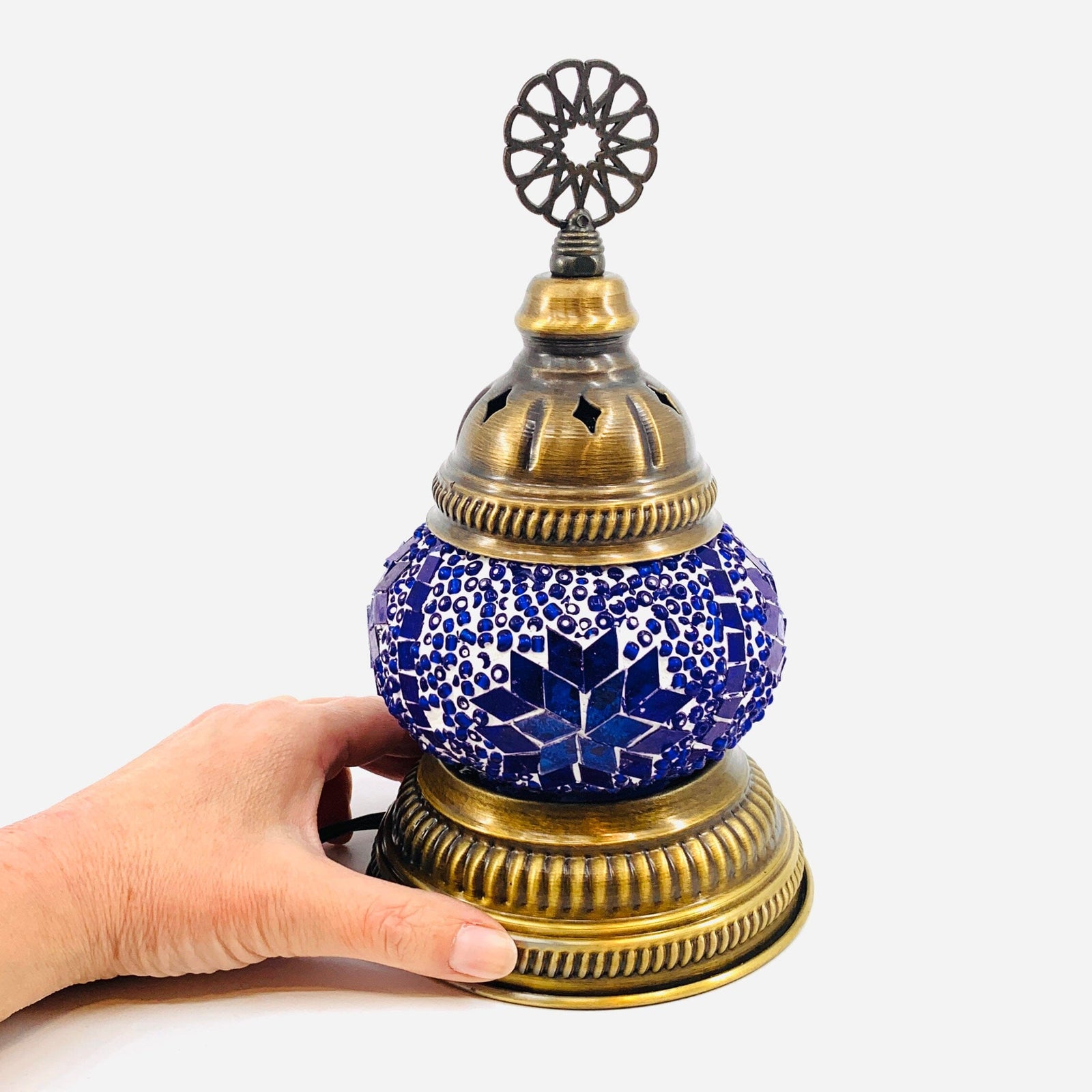 Turkish Mosaic Mini Lamp, 1 Decor Natto USA 