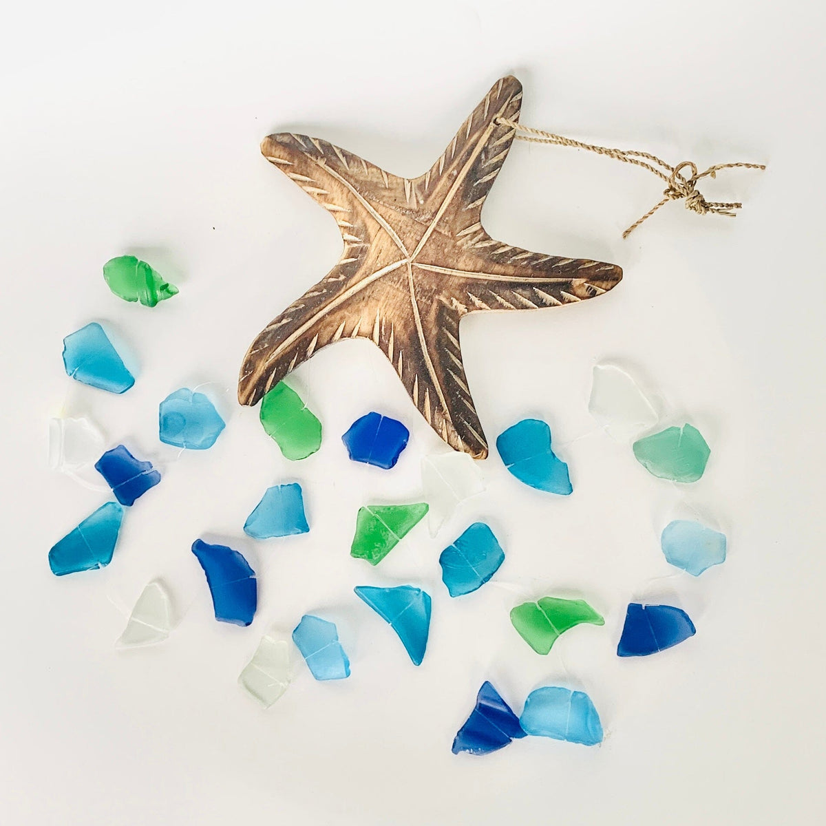 Sea Glass Sea Star Wind Chime Chesapeake Bay 
