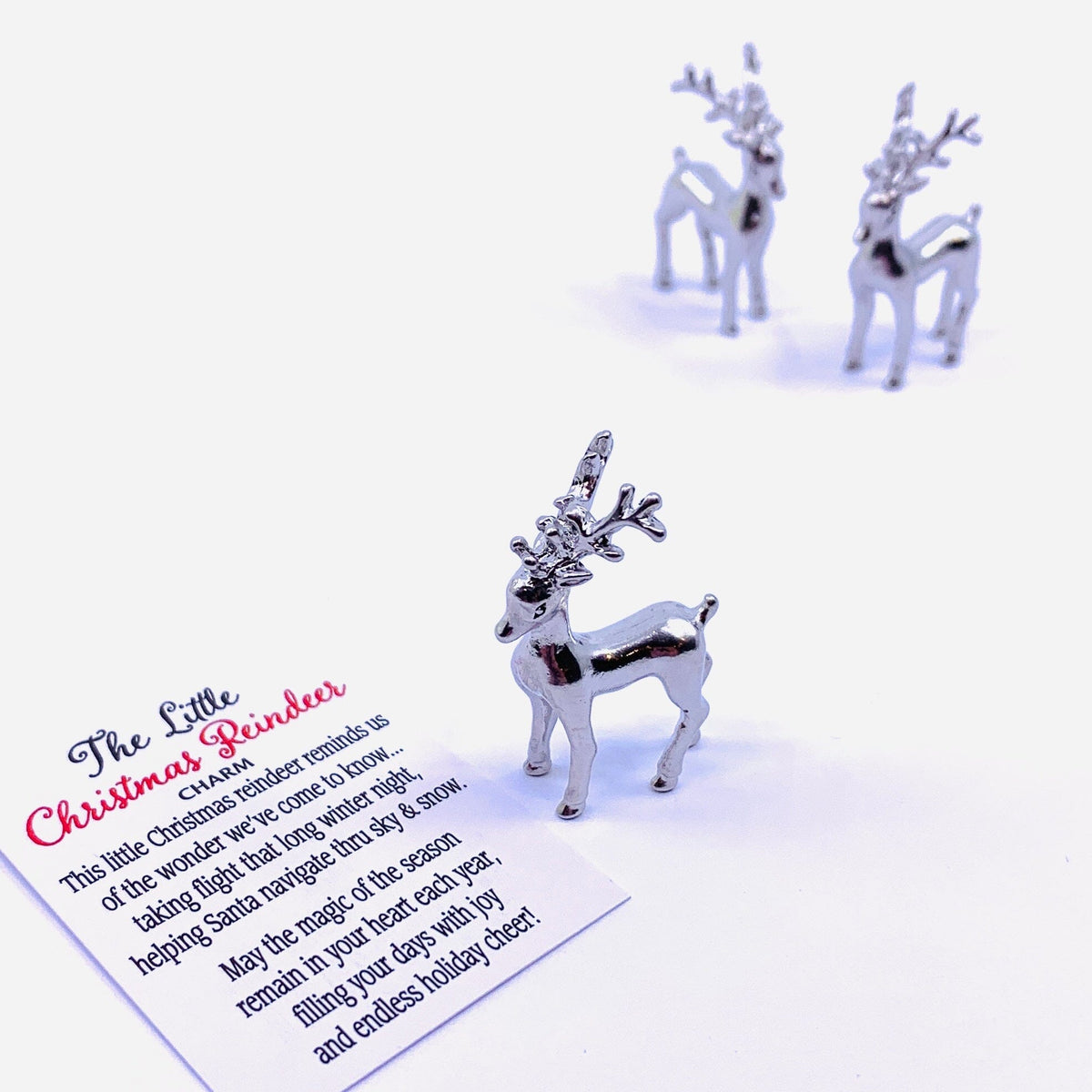 The Little Christmas Reindeer Pocket Charm Miniature GANZ 