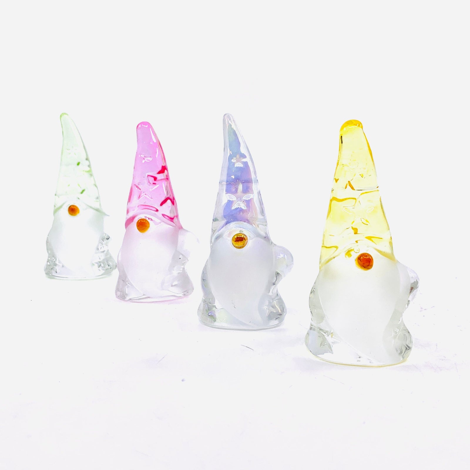Glass Spring Star Gnome, Pink Miniature Amazon 