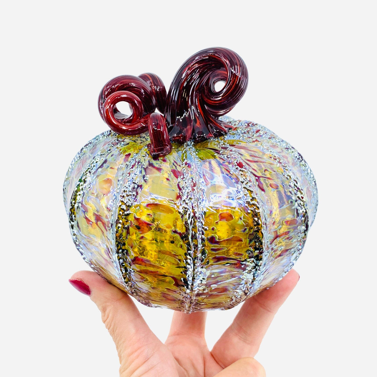 Daily Pumpkin 2094 Holiday Squat Gabby Luke Adams Glass Blowing Studio 