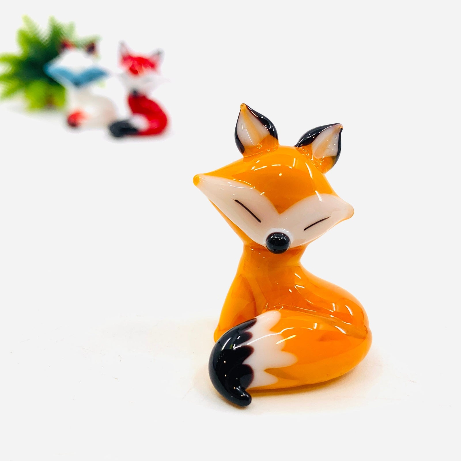 Glass Fox, Orange Miniature Alex 