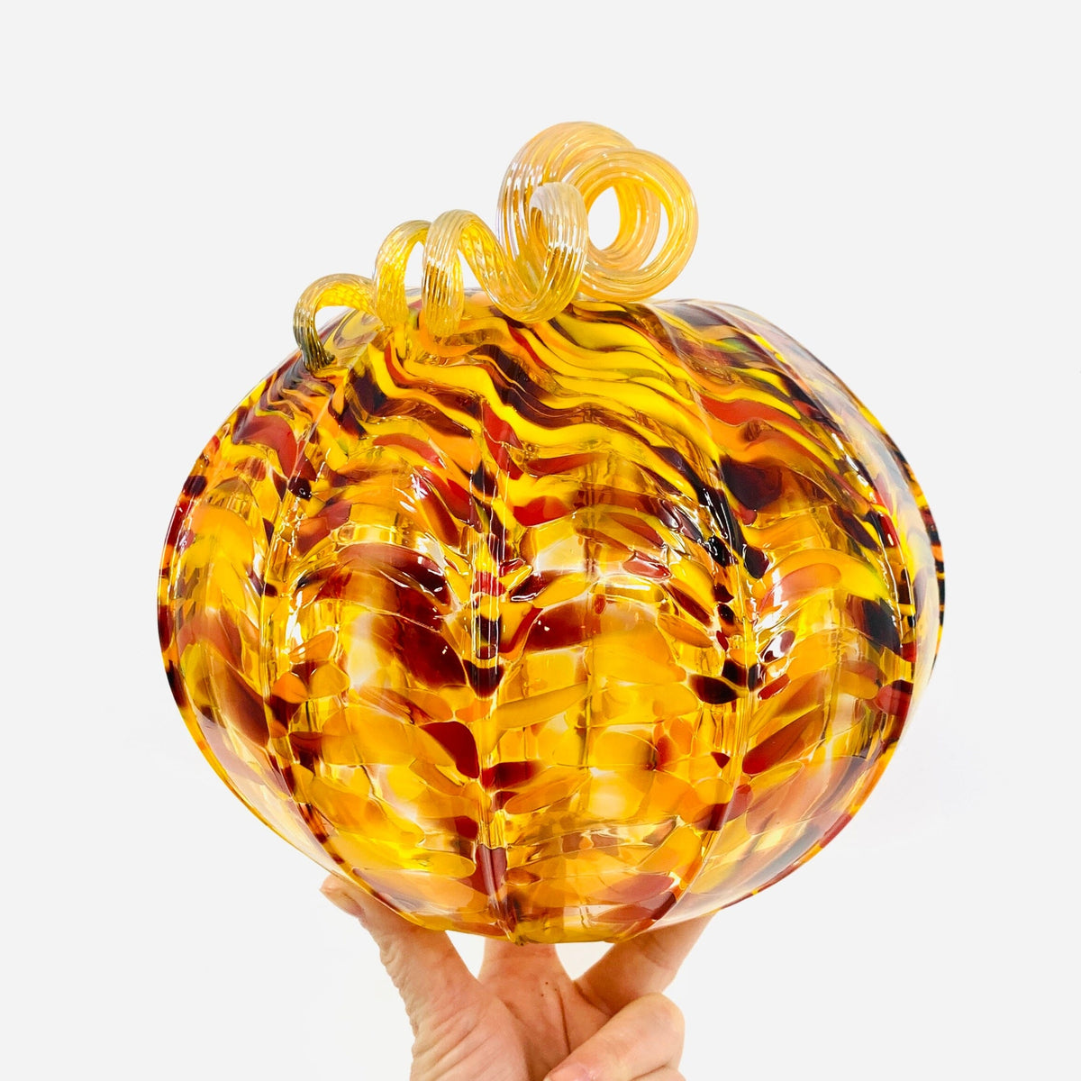 Daily Pumpkin 3651 Large Gabby Luke Adams Glass Blowing Studio 