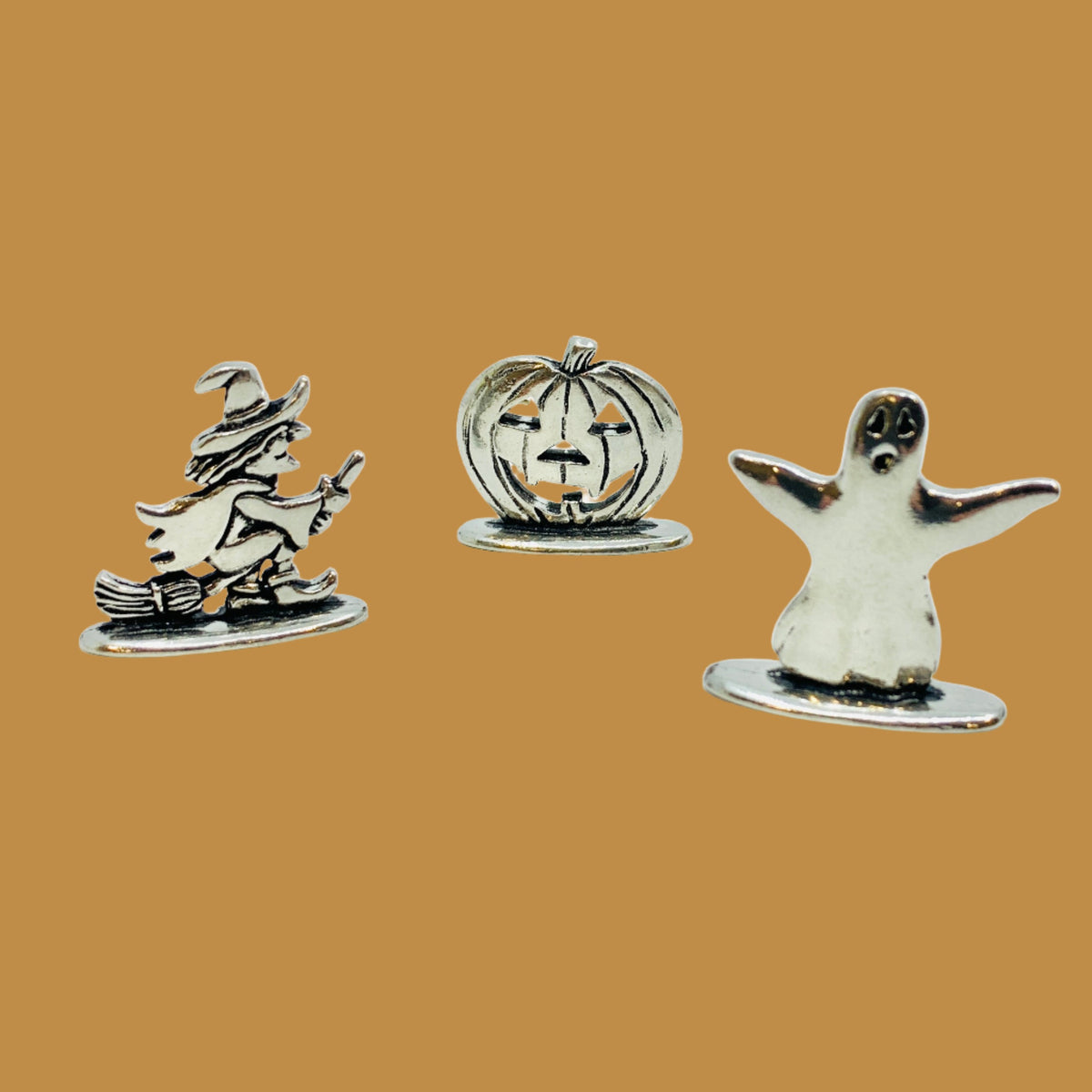 Miniature 3pc. Pewter Halloween Set