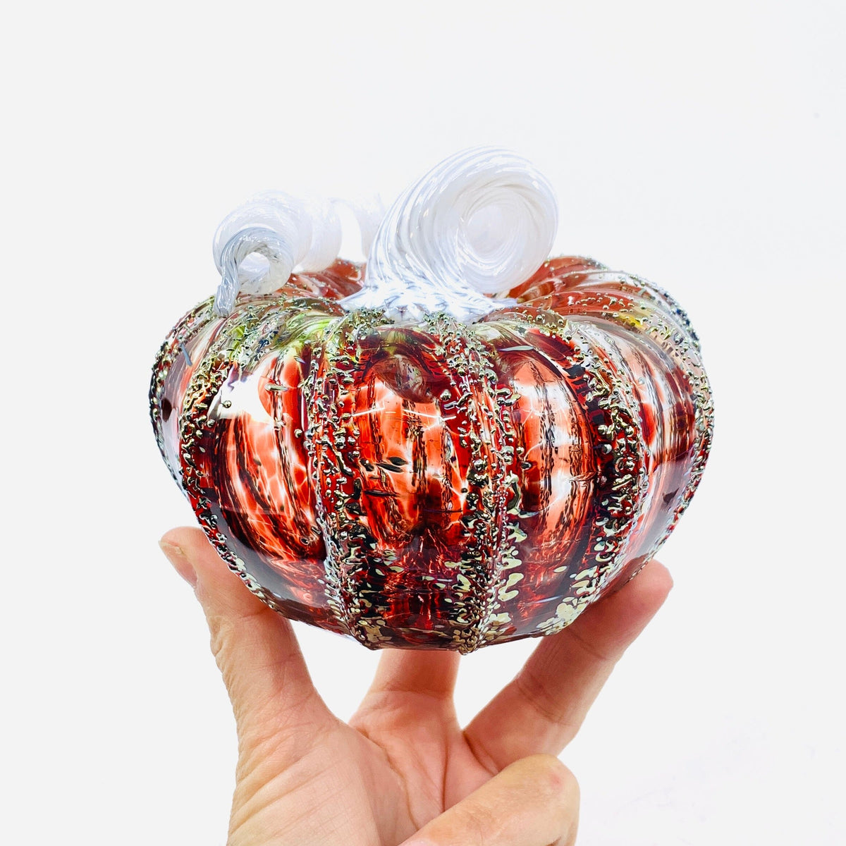 Daily Pumpkin 1464 Holiday Squat Gabby Luke Adams Glass Blowing Studio 