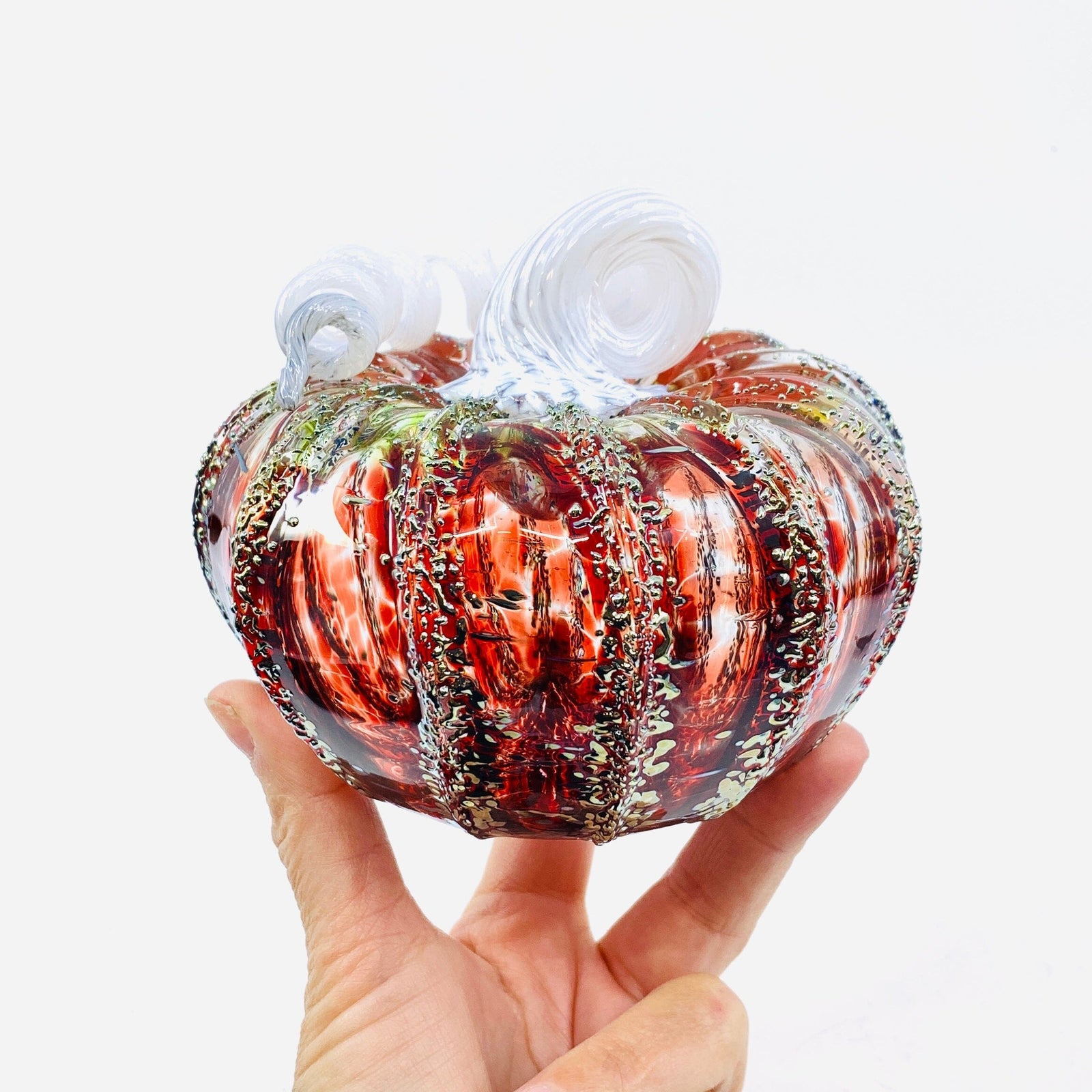 Daily Pumpkin 1464 Holiday Squat Gabby Luke Adams Glass Blowing Studio 