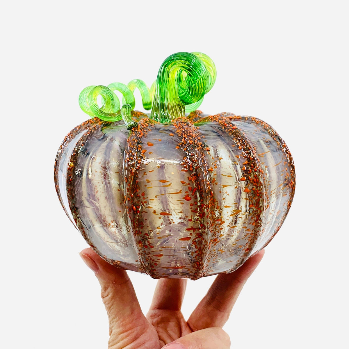 Daily Pumpkin 1197 Squat Daily Pumpkin Luke Adams Glass Blowing Studio 