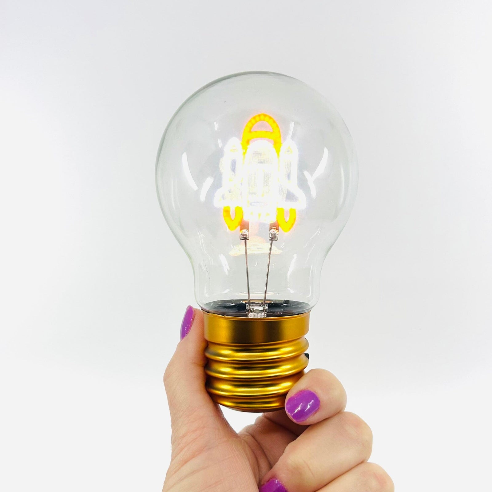 Retro Spaceship Lightbulb Décor 29TONIGHT 