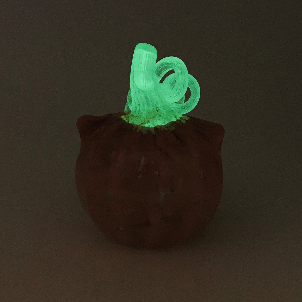 Daily Glow Catkin 1236 Daily Pumpkin Luke Adams Glass Blowing Studio 