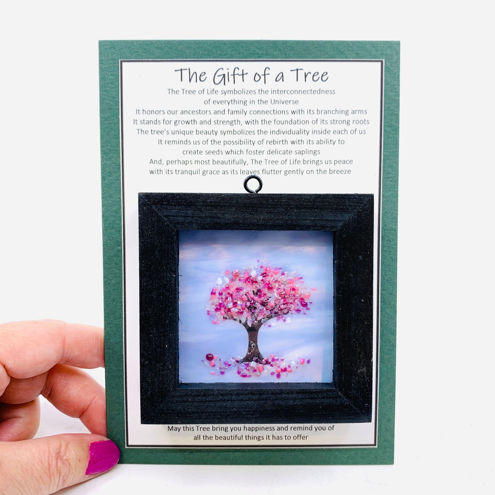 Fused Glass Tree of Life Shadow Box 35 Decor Glimmer Glass Gifts 