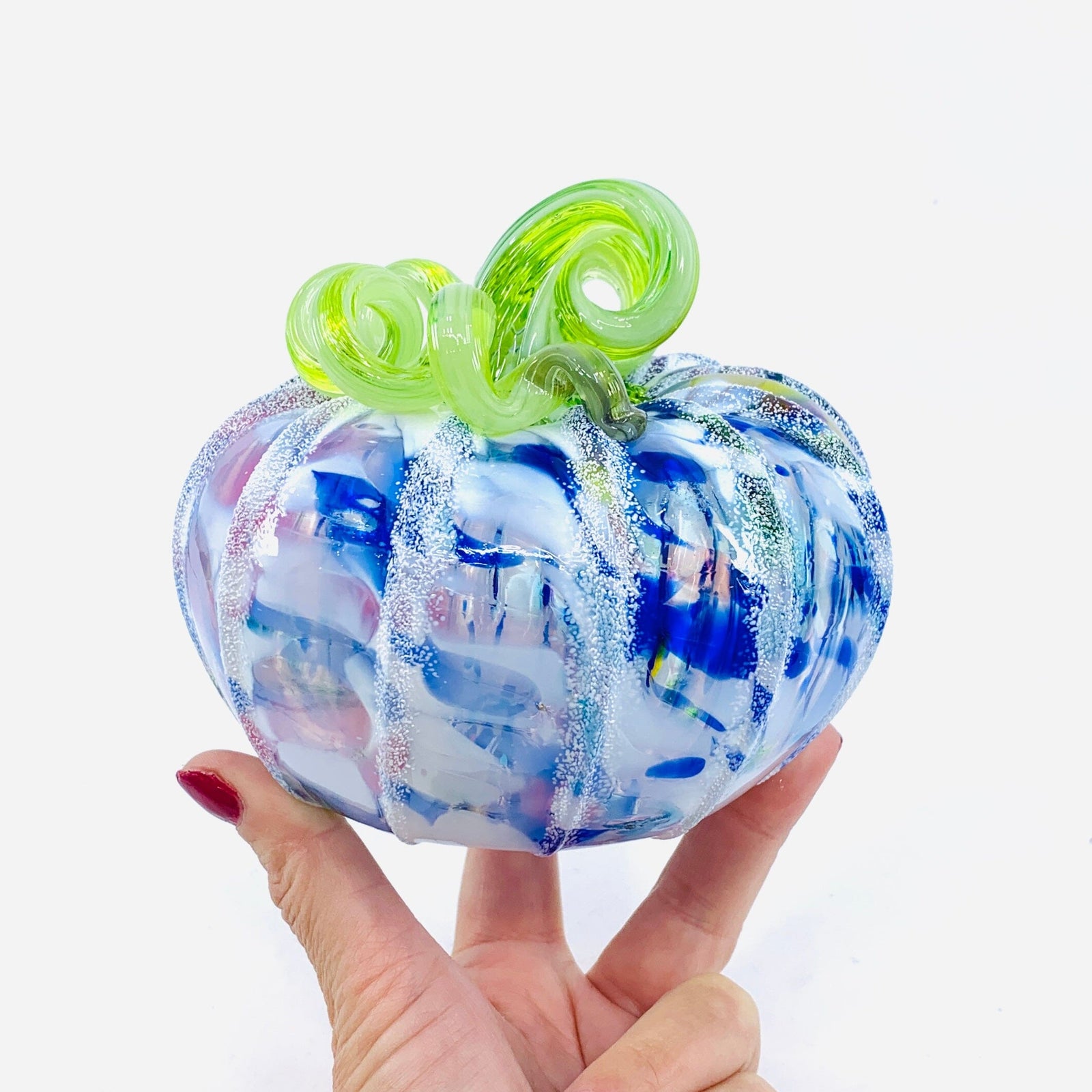 Daily Pumpkin 2069 Snowfall Squat Gabby Luke Adams Glass Blowing Studio 