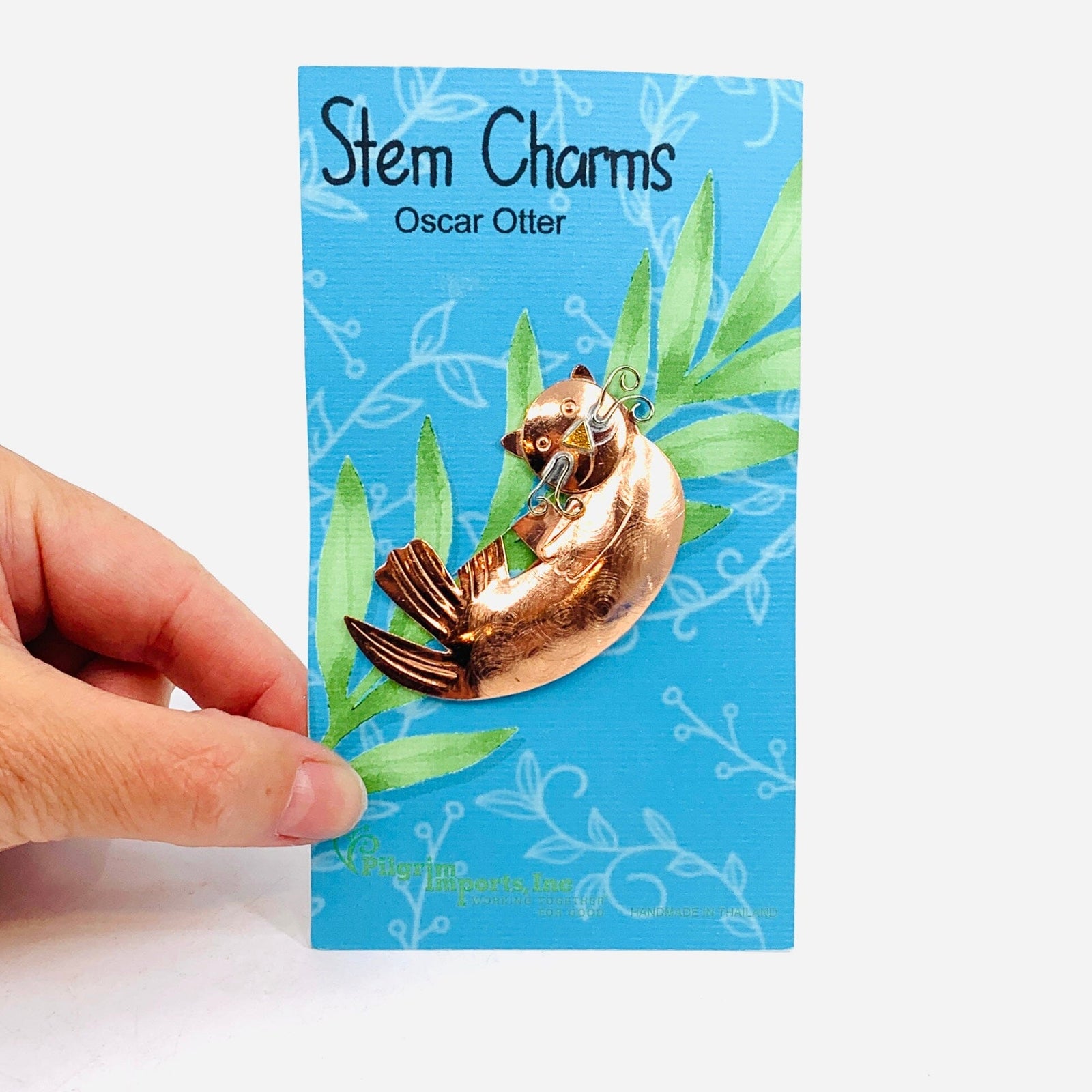 Stem Charms 12, Oscar Otter Miniature Pilgrim Imports 