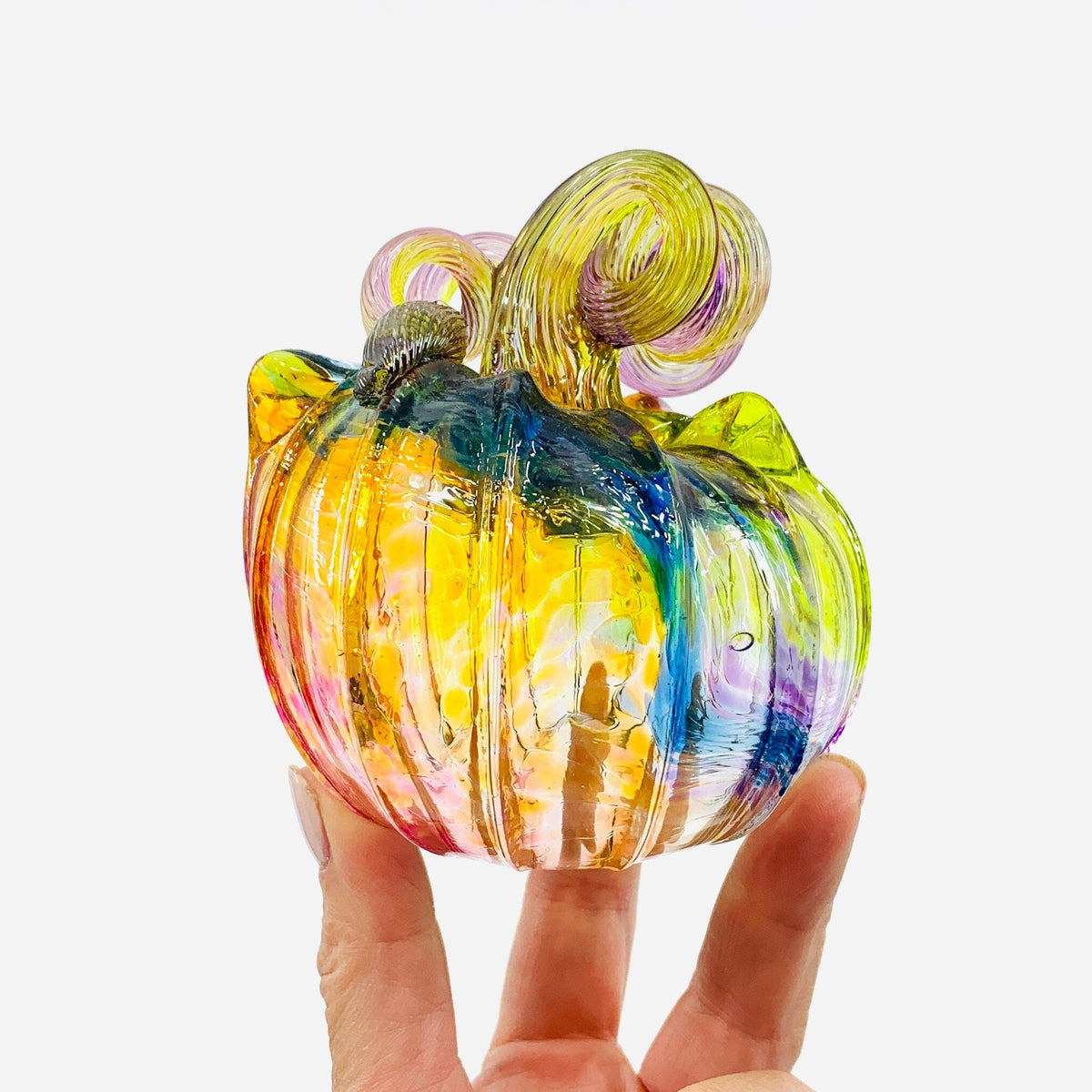 Daily Oops Catkin 1215 Daily Pumpkin Luke Adams Glass Blowing Studio 