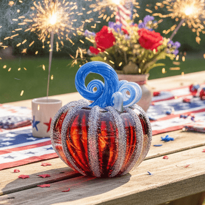 Star Spangled Squat Inspo Luke Adams Glass Blowing Studio 