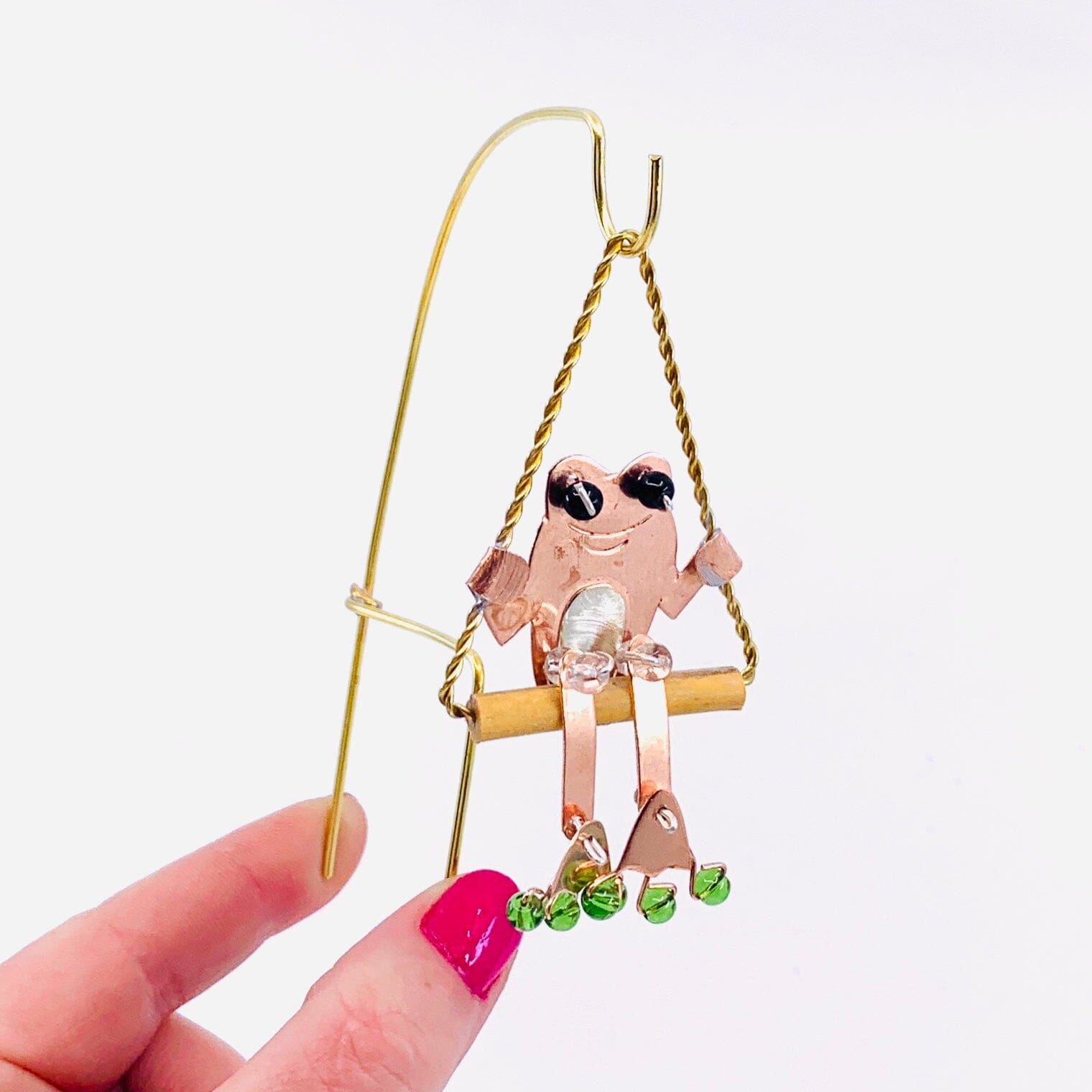 Plant Hangers 9, Frogger Miniature Pilgrim Imports 