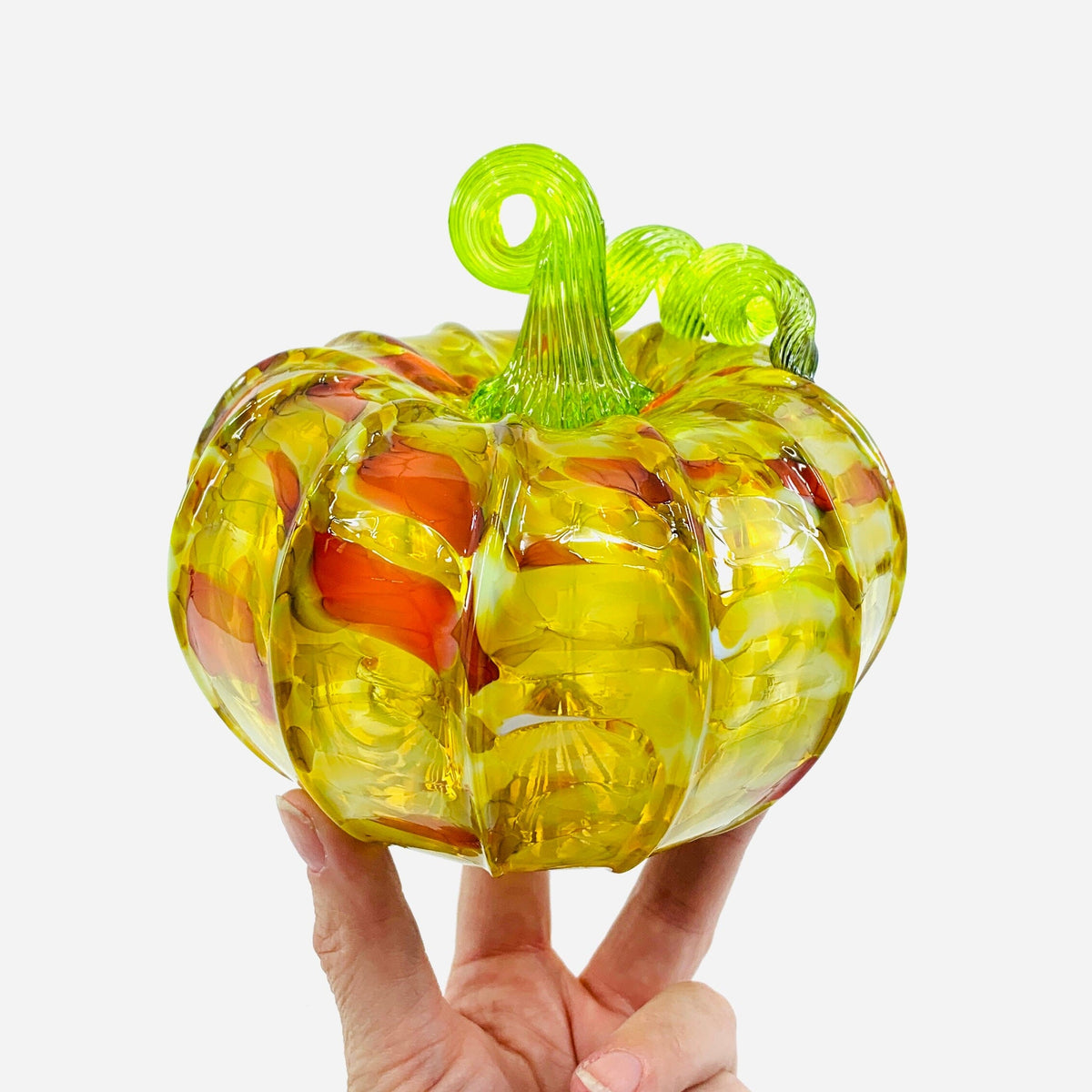 Daily Pumpkin 3810 Fall Squat Gabby Luke Adams Glass Blowing Studio 