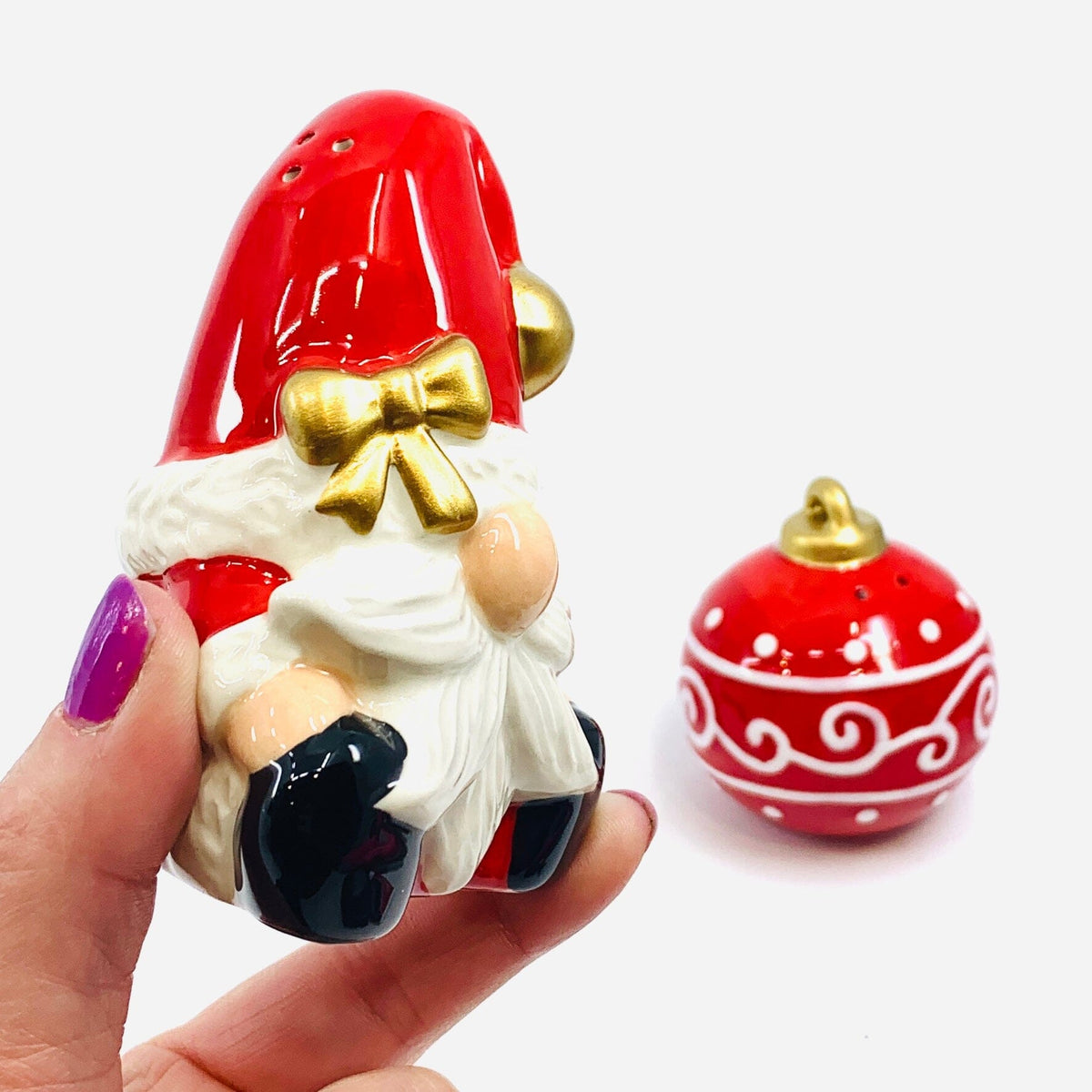 Santa Gnome Salt and Pepper Shakers COSMOS 