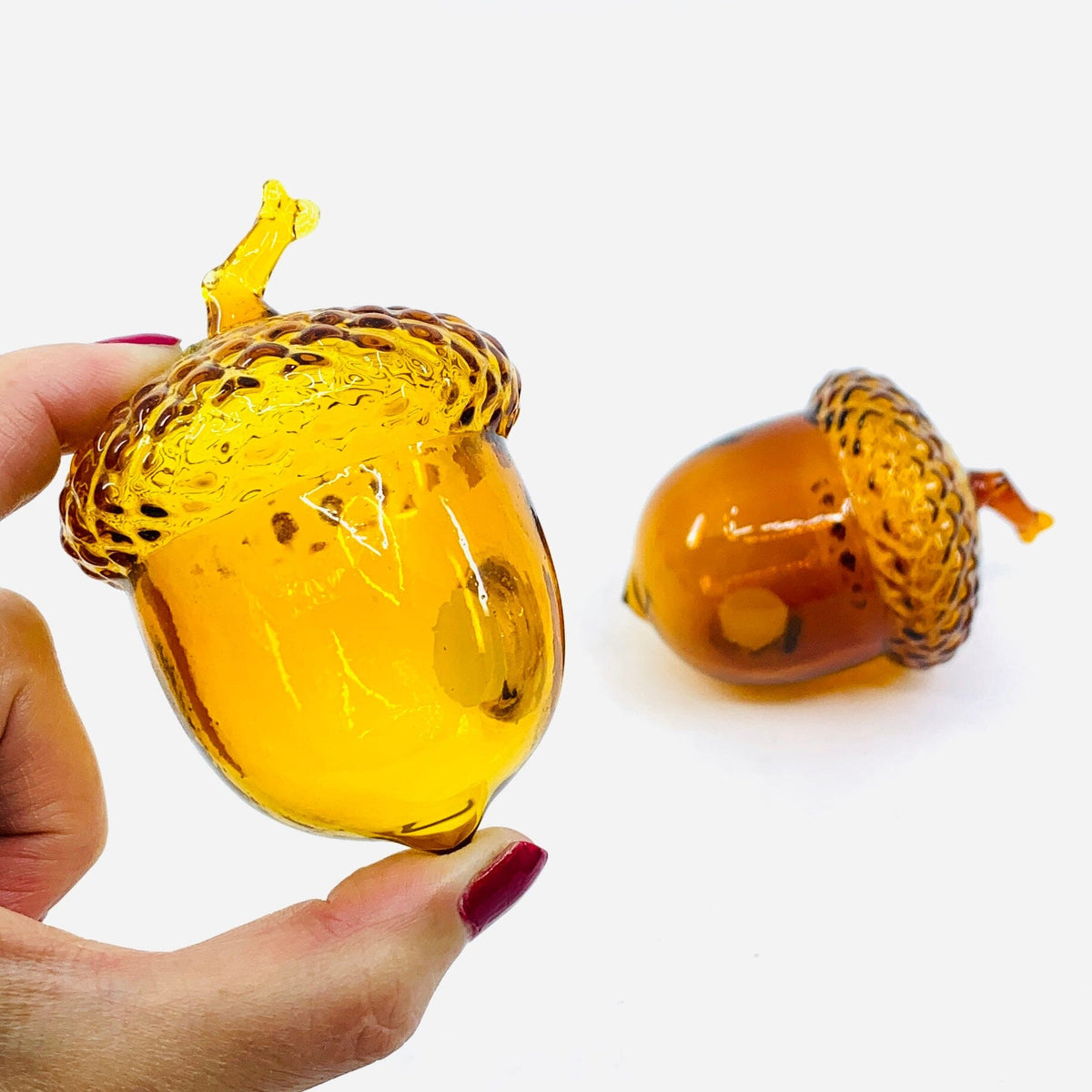 Glass Acorn Salt and Pepper Shakers Decor Gift Essentials 