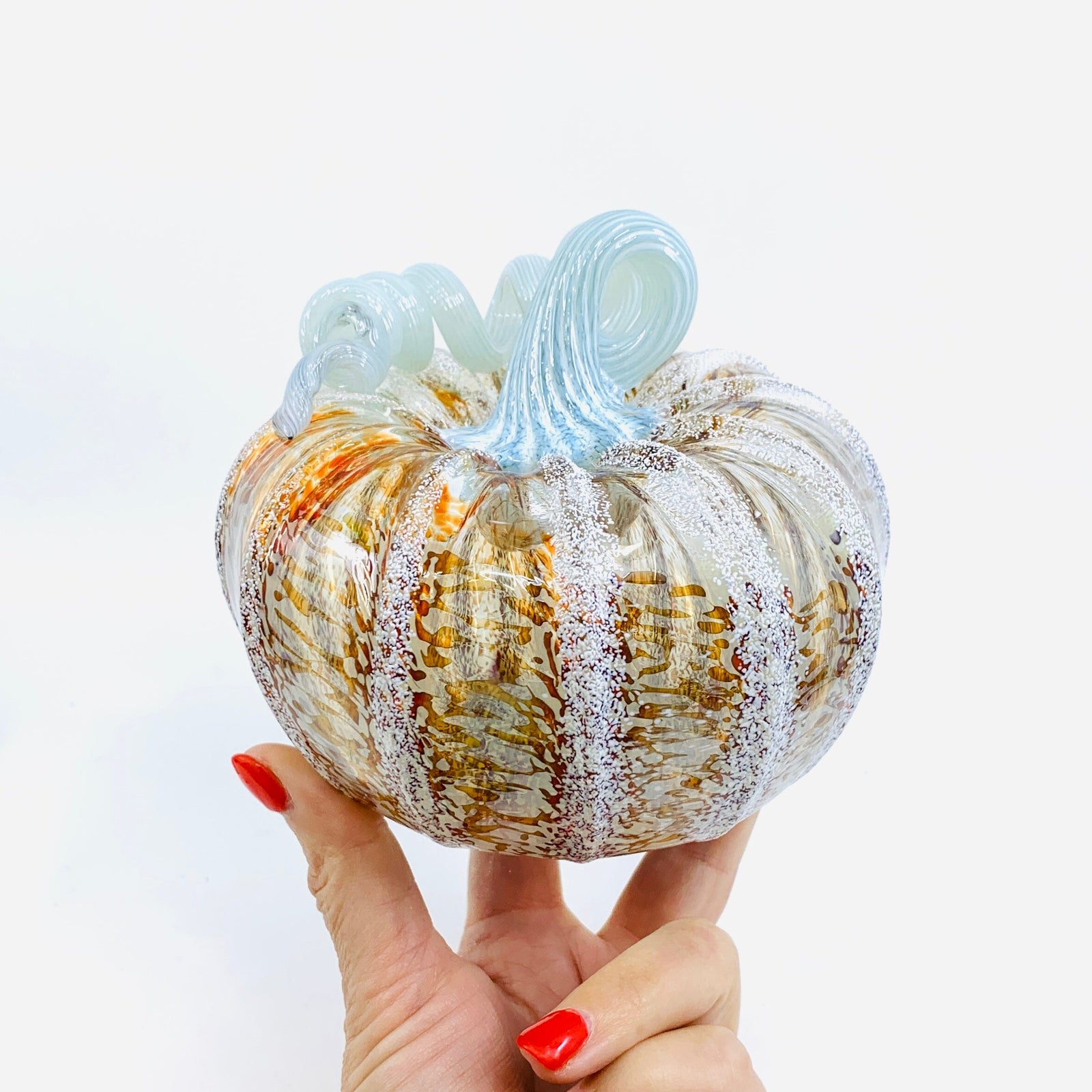 Daily Pumpkin 698 Holiday Squat Gabby Luke Adams Glass Blowing Studio 