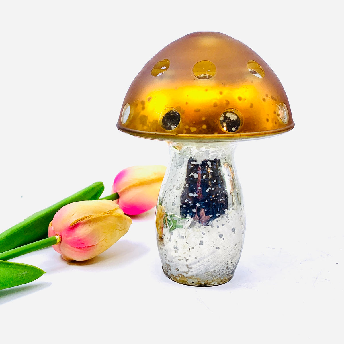 Mercury Glass Mushrooms