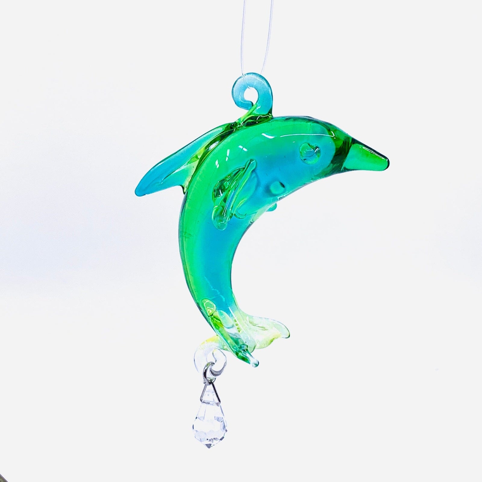 Dazzle Glass Dolphin, Teal 13 Alex 