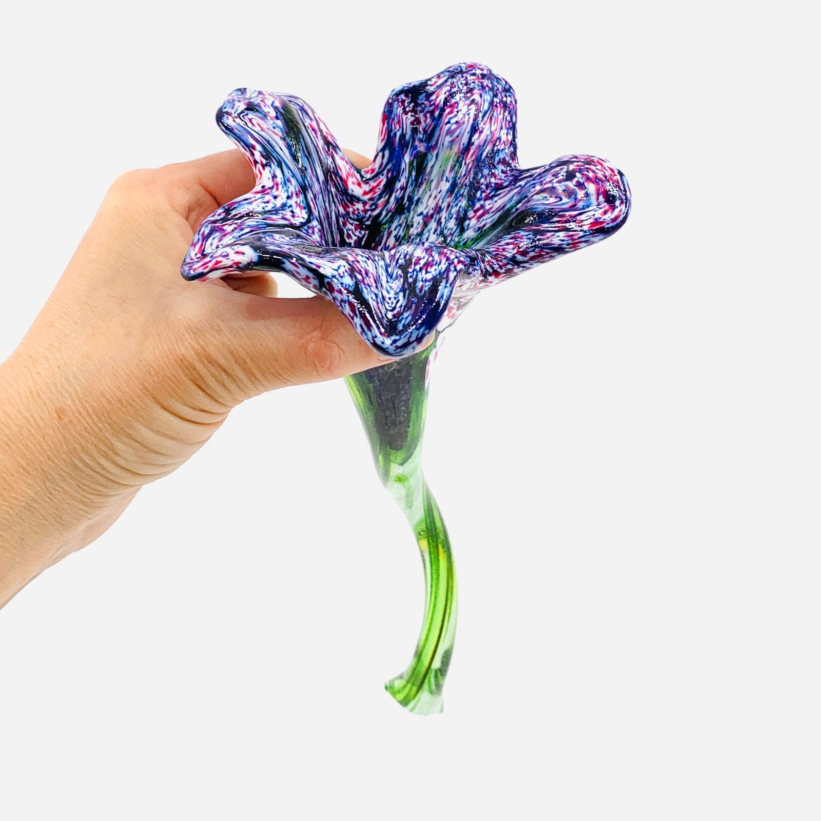 Pulled Glass Flower 67 Decor Luke Adams Glass Blowing Studio 