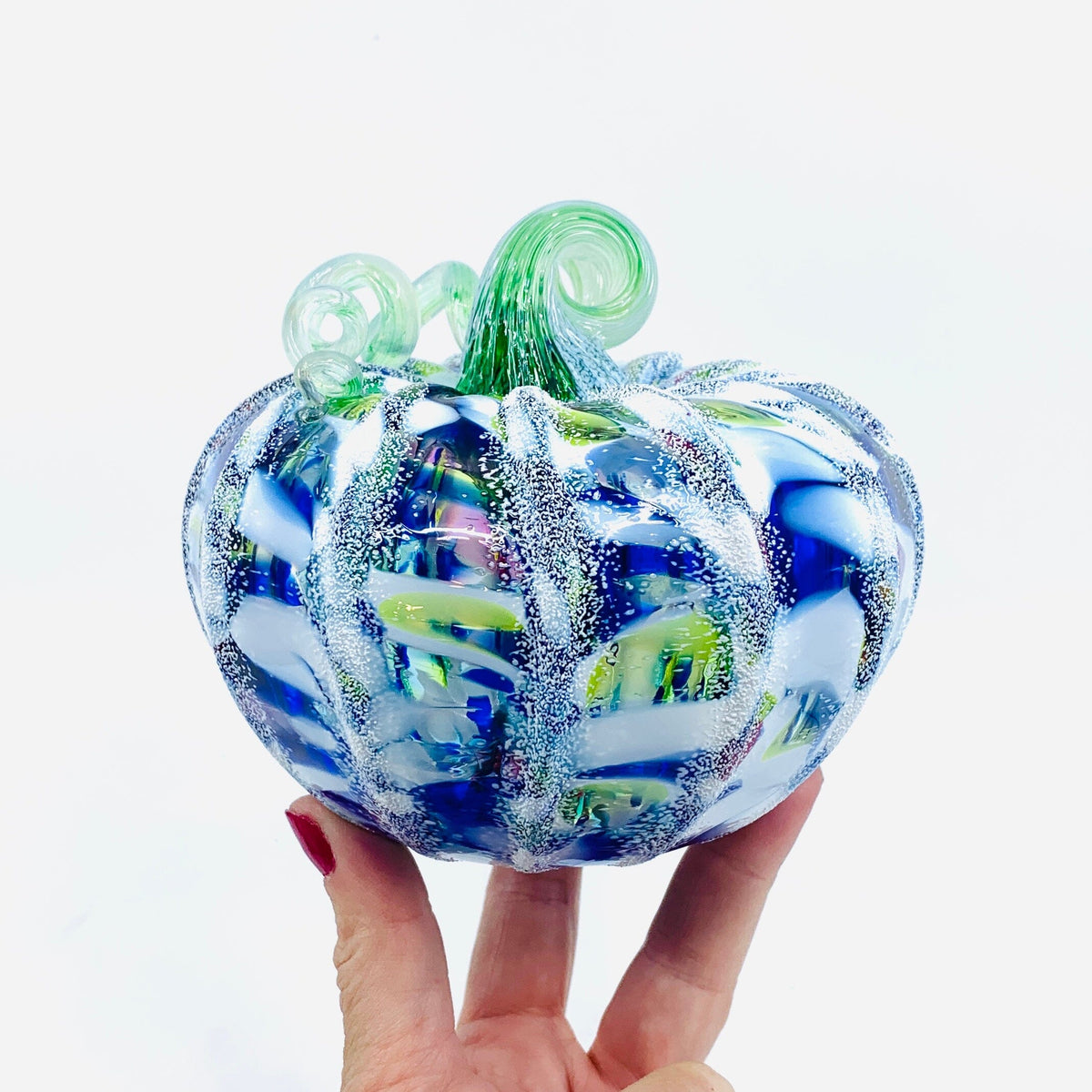 Daily Pumpkin 1849 Snowfall Squat Gabby Luke Adams Glass Blowing Studio 