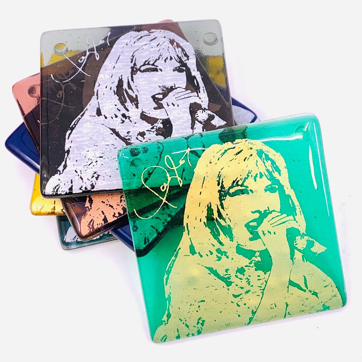 Taylor Made Swift Glass Coasters KiKu Emerald 