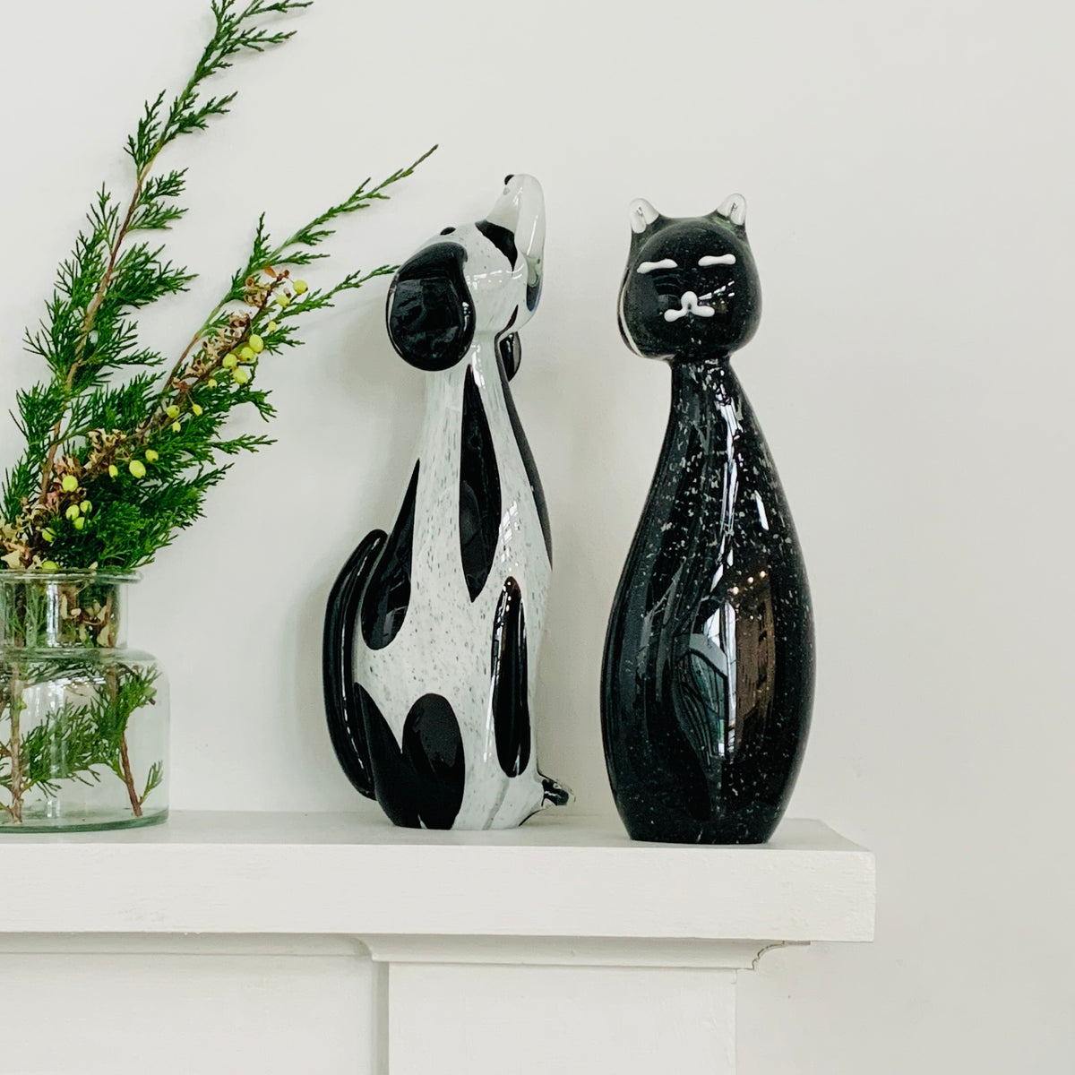 Glass Dalmatian Statue