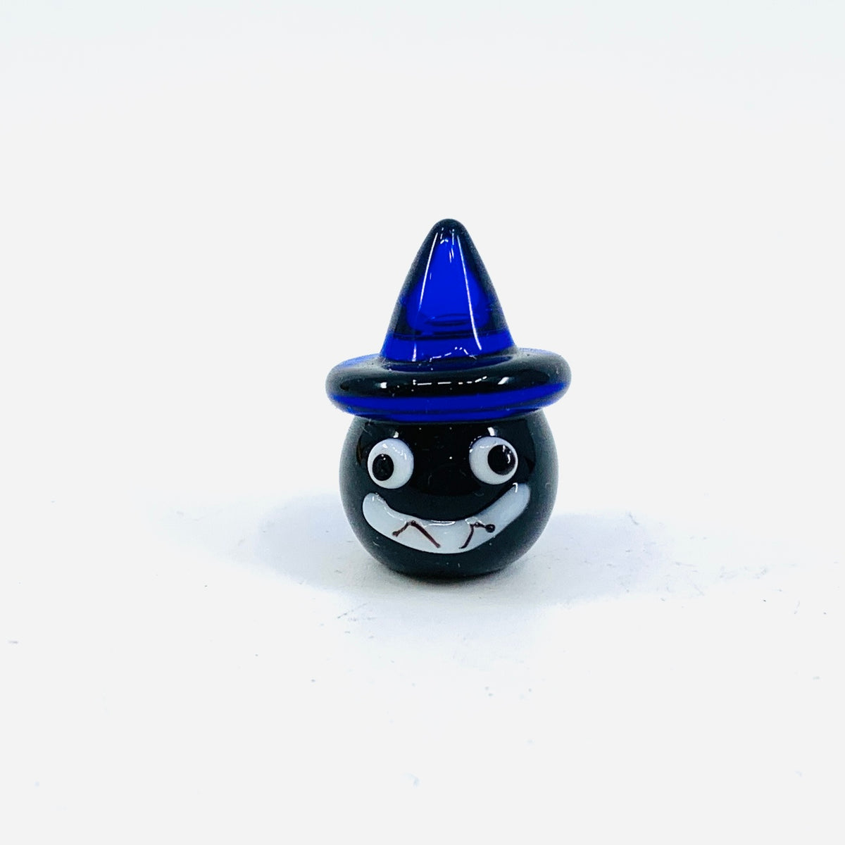 Little Glass Blue Hat Pumpkin