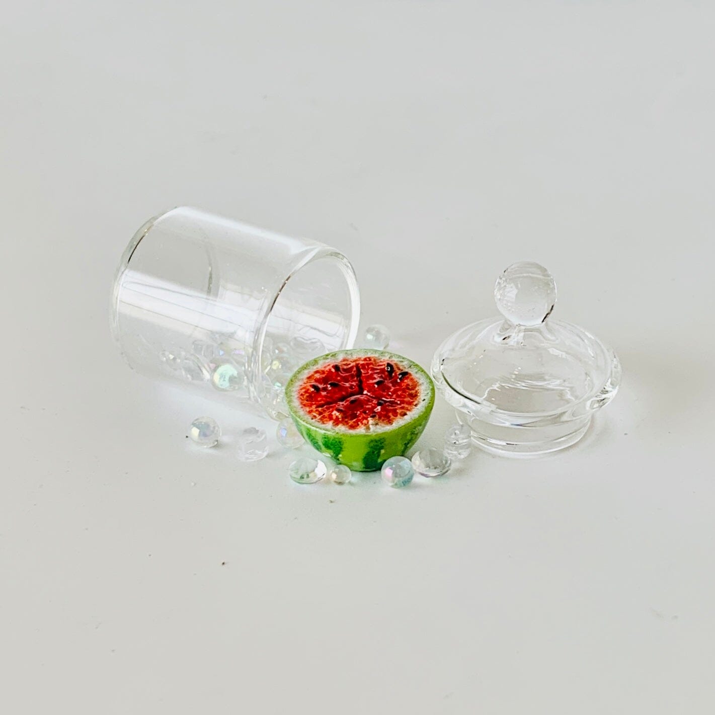 Tiniest Glass Jar of Watermelon Miniature - 