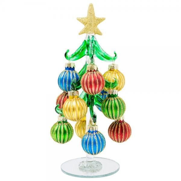 Glass Whimsical Primary Tree 1 Decor Gift Essentials 