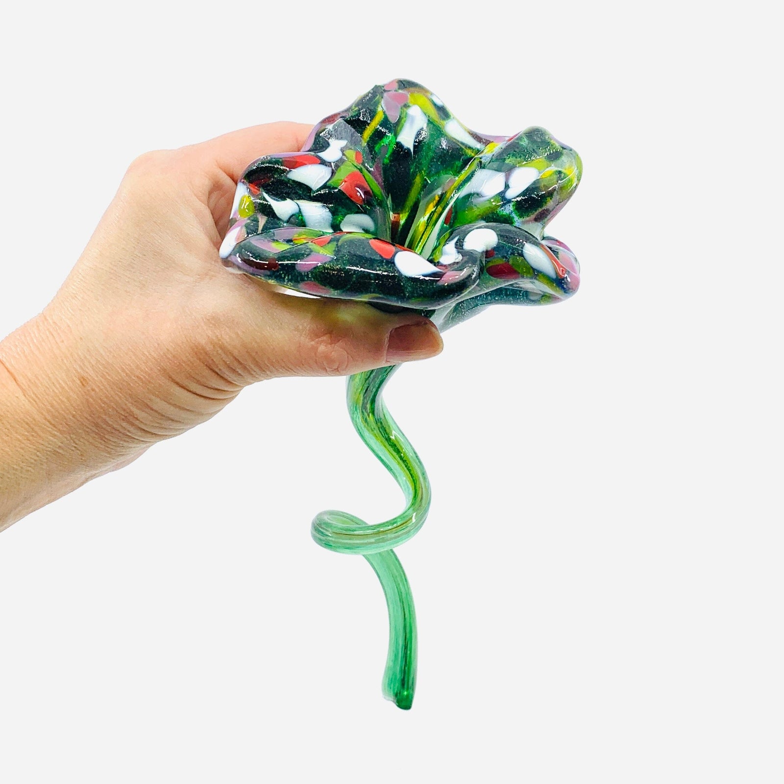 Pulled Glass Flower 9 Decor Luke Adams Glass Blowing Studio 