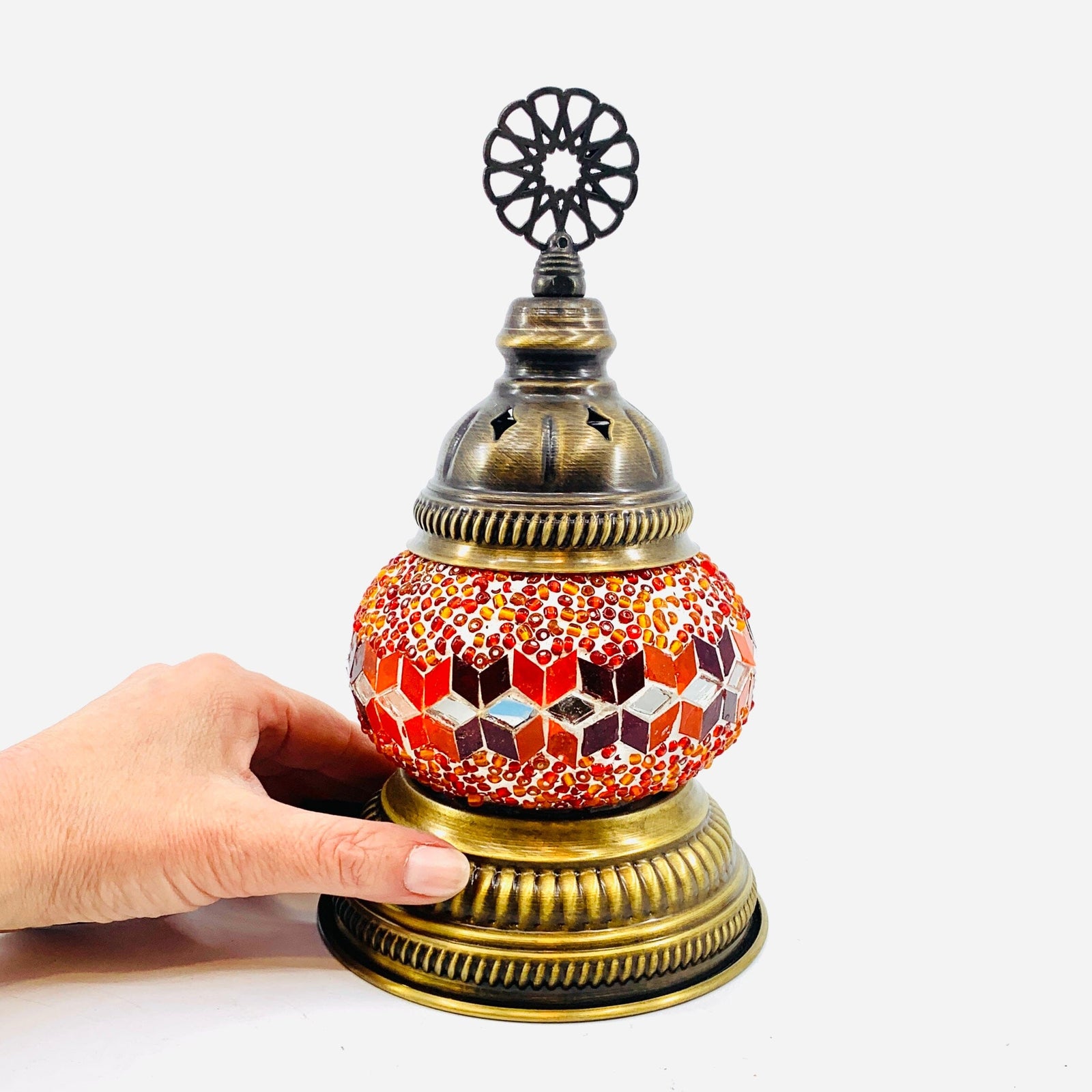 Turkish Mosaic Mini Lamp, 6 Decor Natto USA 
