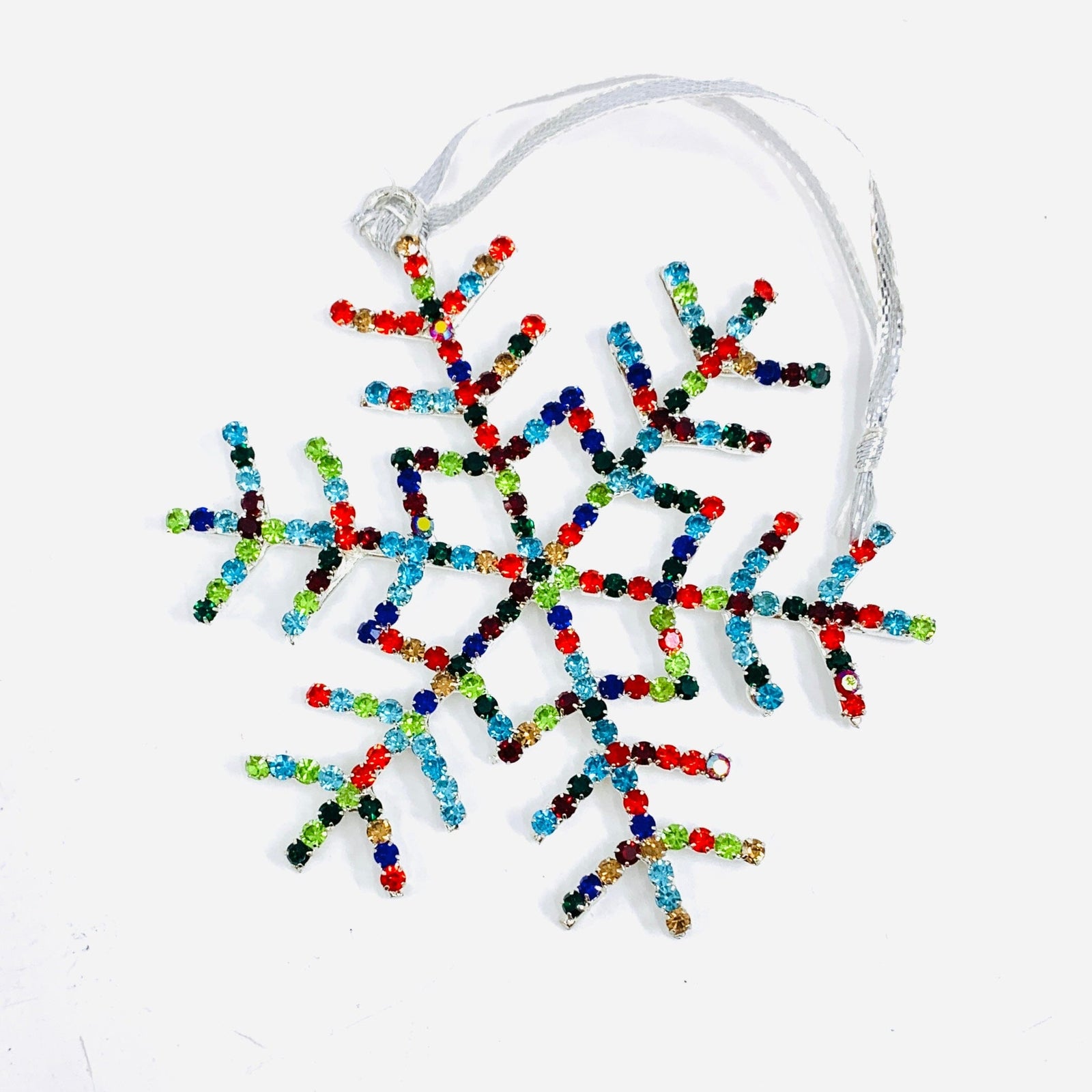 Snowflake Rhinestone Ornament 4 Oak Street 
