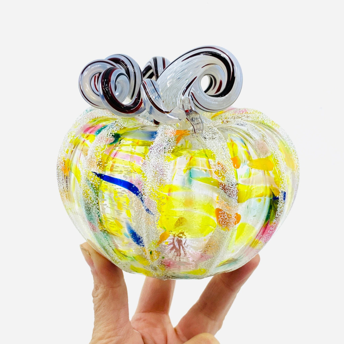 Daily Pumpkin 1697 Holiday Snowfall Squat Gabby Luke Adams Glass Blowing Studio 