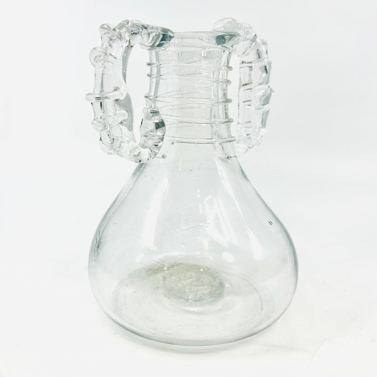 LAST ONE - Luke’s Desk 28 - Doulble Handle Vase Ornament Luke Adams Glass Blowing Studio 