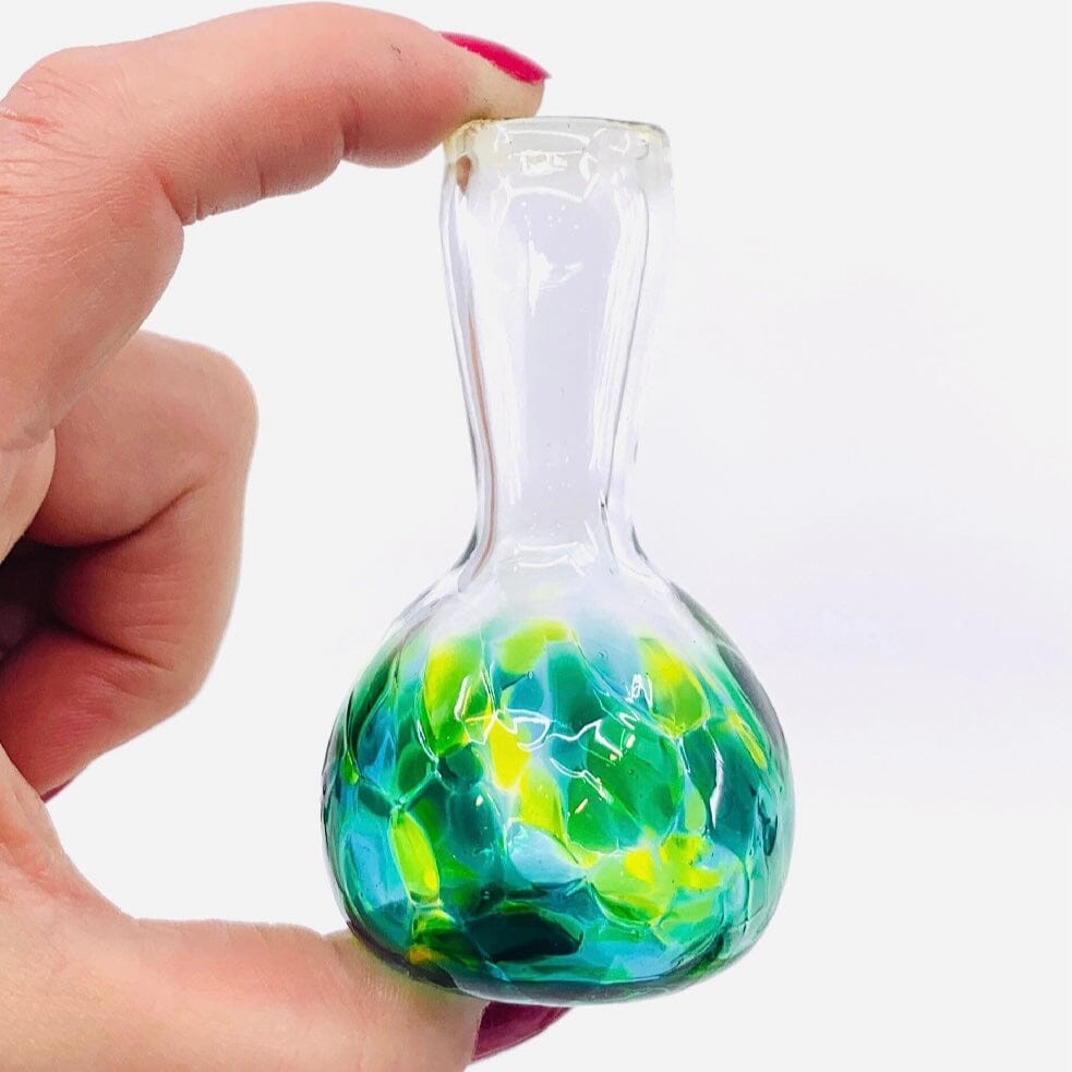 BLACK FRIDAY Assorted Little Dandelion Vases Henrietta Glass 