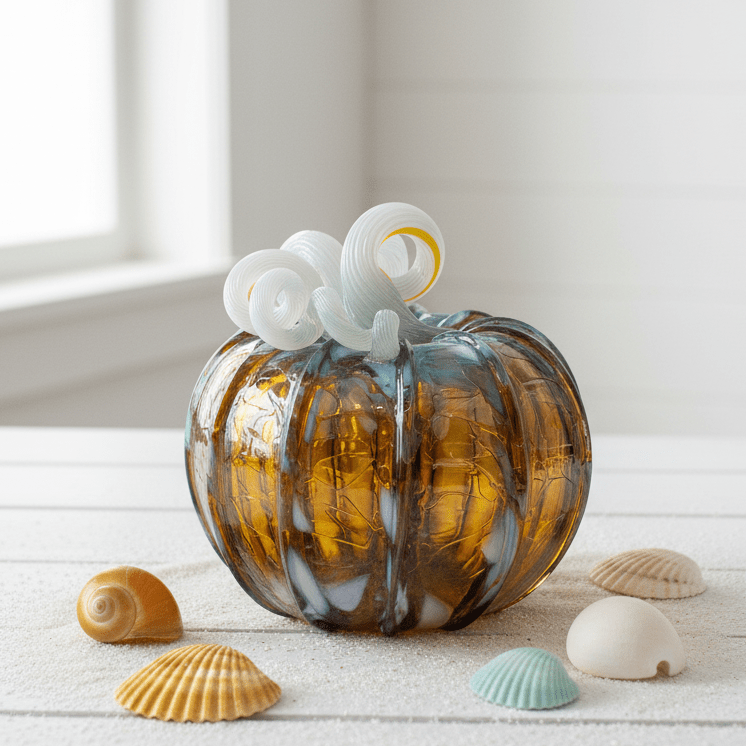 Daily Pumpkin 1612 Squat Gabby Luke Adams Glass Blowing Studio 