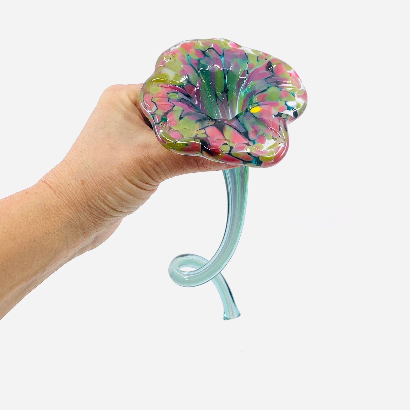 Pulled Glass Flower 38 Decor Luke Adams Glass Blowing Studio 