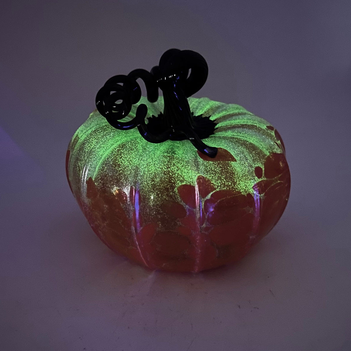 Daily Glow Pumpkin 346 Fall Squat Daily Pumpkin Luke Adams Glass Blowing Studio 