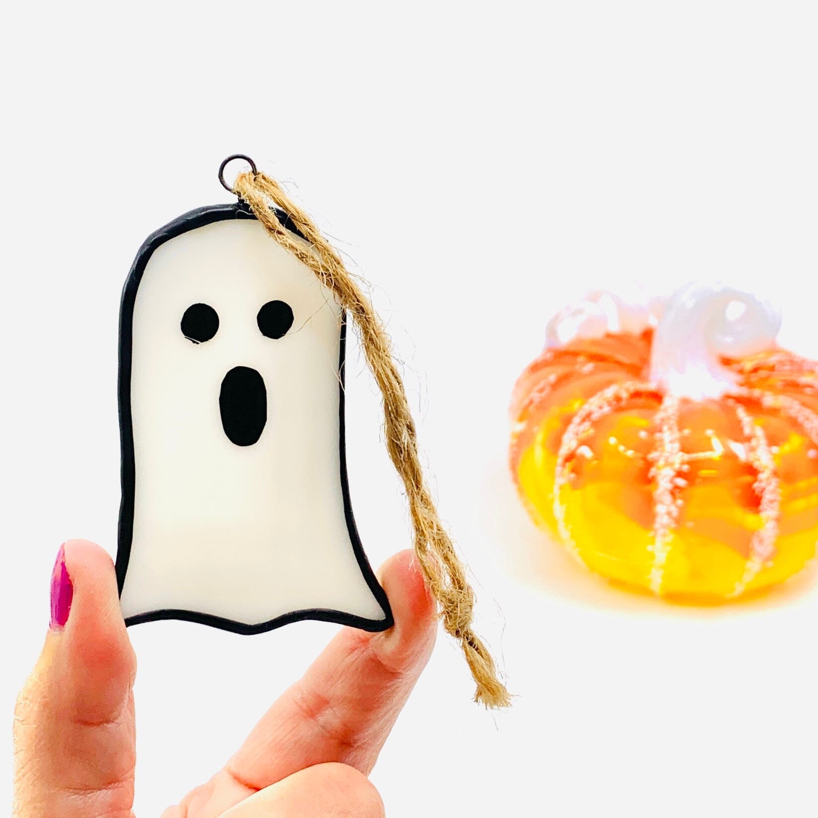 Stained Glass Suncatcher, Ghost Decor Michelle Bachand Dowling 