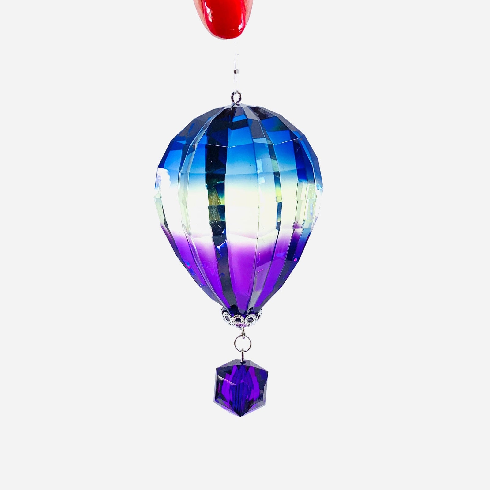 Hot Air Balloon Crystal Ornament, 9 Ornament GANZ 