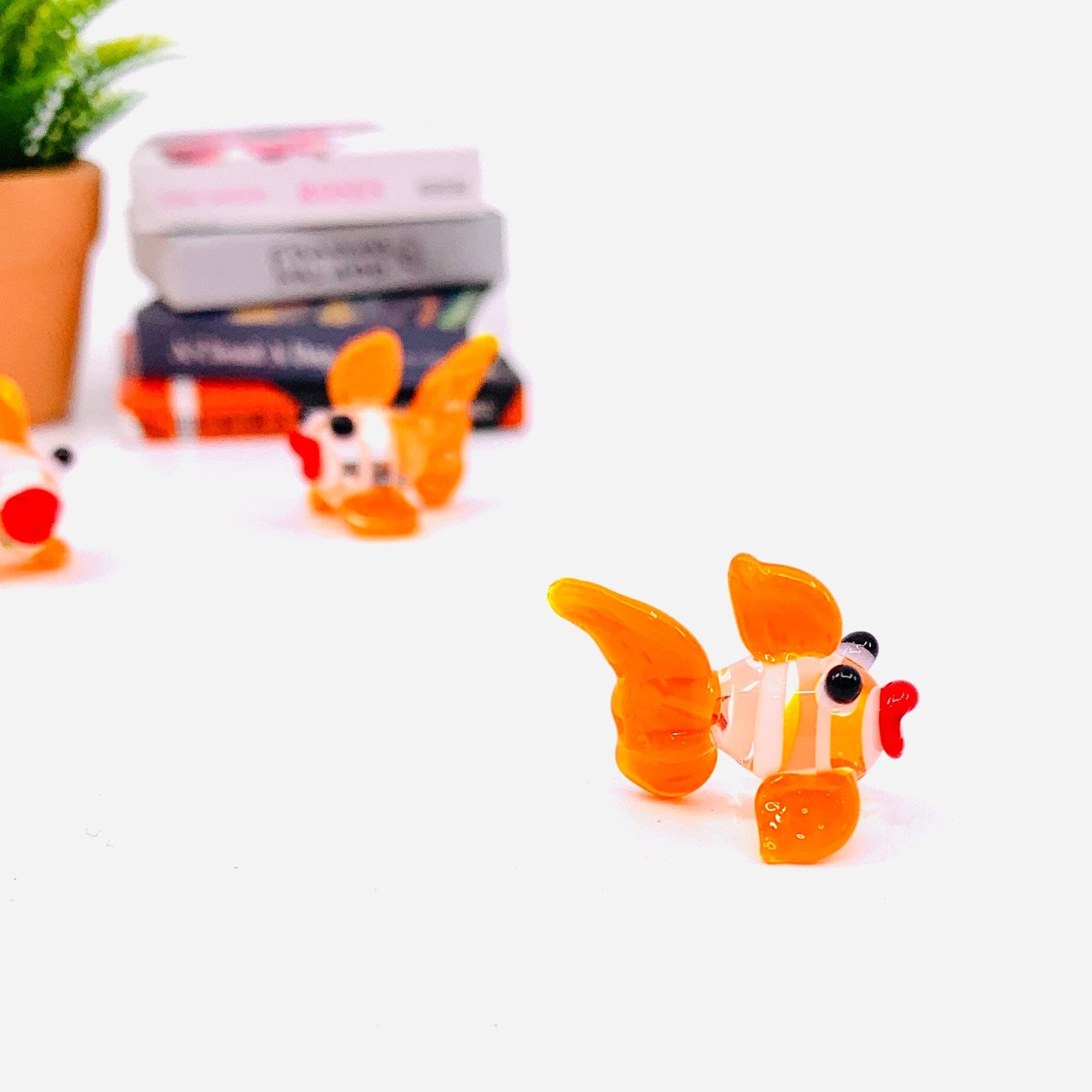 Tiny Glass Goldfish 303 Miniature GANZ 