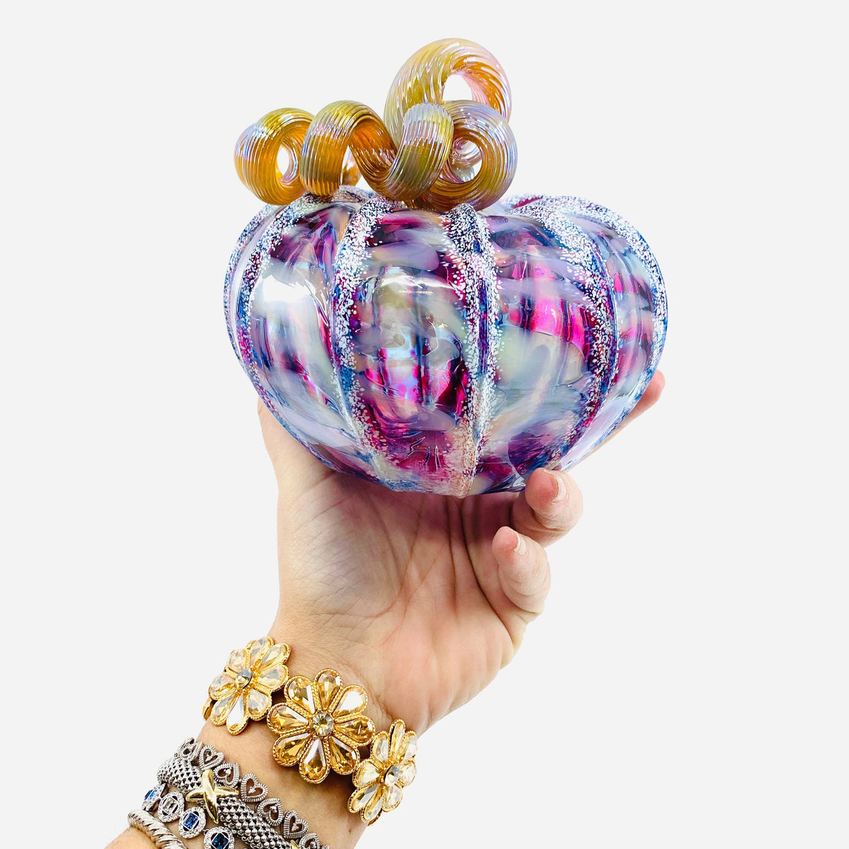 Daily Pumpkin 2871 Gift Me Squat Gabby Luke Adams Glass Blowing Studio 