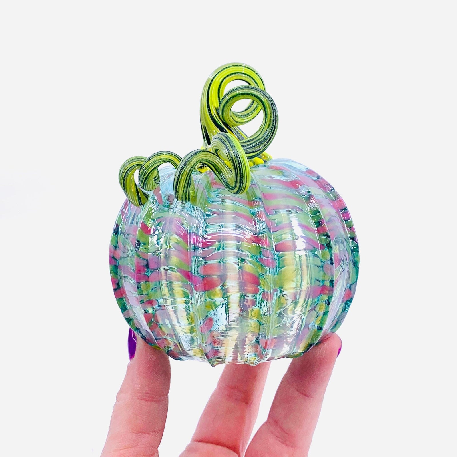 Limited Run Mini Monet Pumpkin Inspo Luke Adams Glass Blowing Studio 