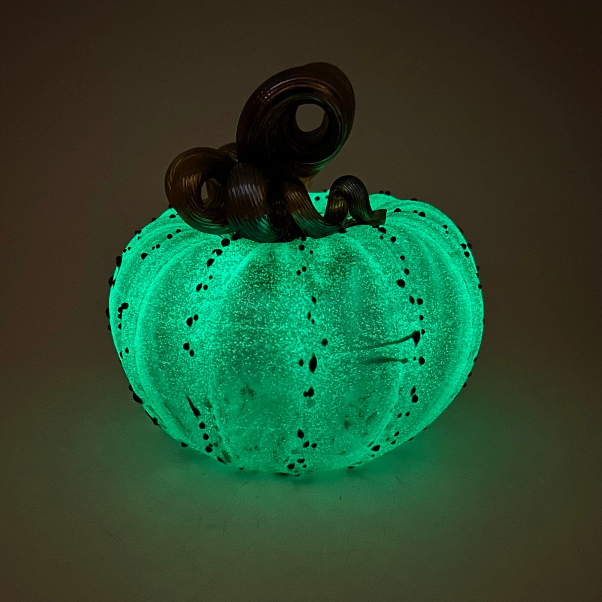 Daily Glow Pumpkin 3672 Squat Gabby Luke Adams Glass Blowing Studio 