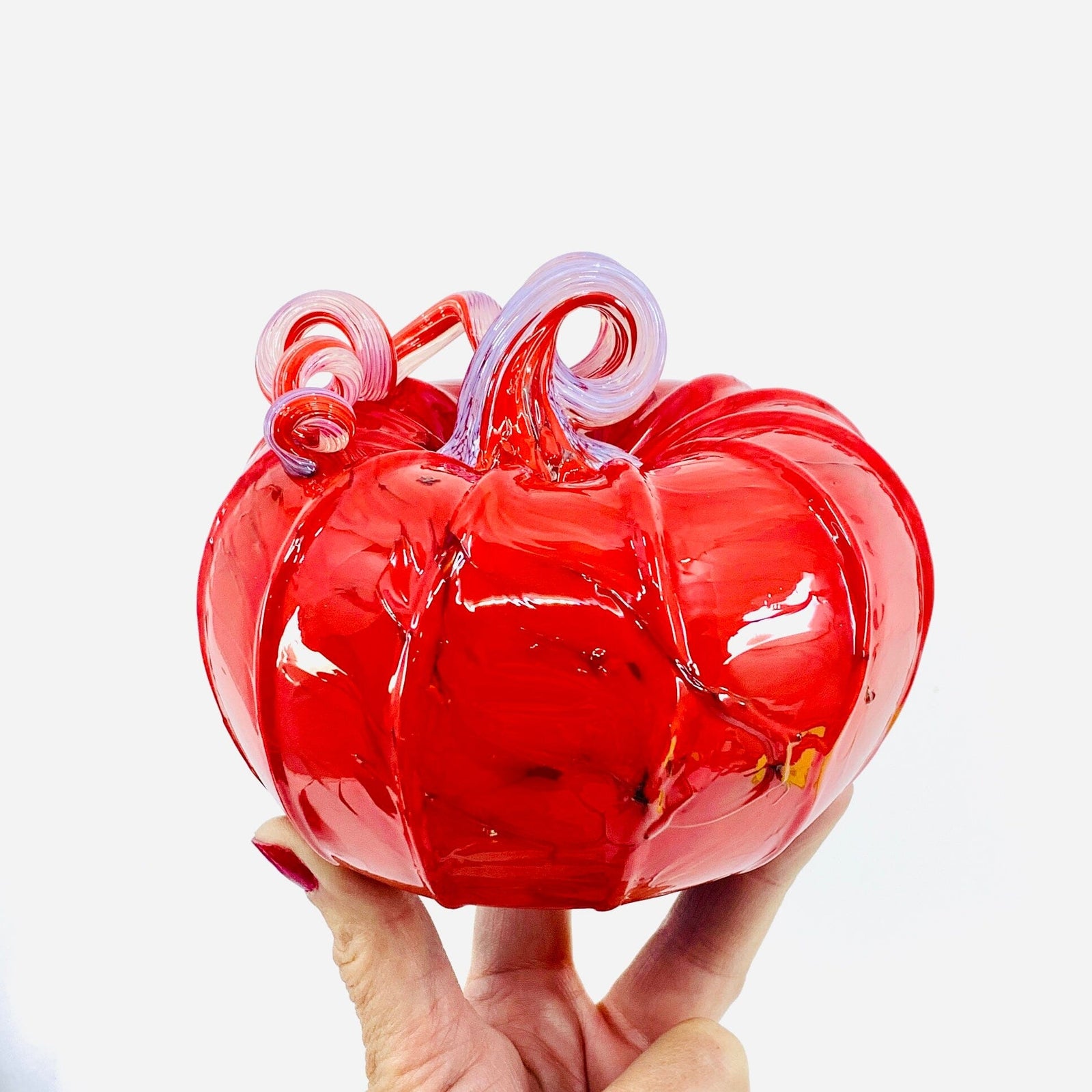 Daily Pumpkin 1829 Snowfall Squat Gabby Luke Adams Glass Blowing Studio 